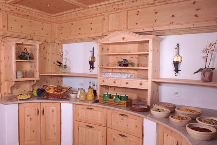 Kuchyň nebo kuchyňský kout v ubytování Hotel Jagdhof