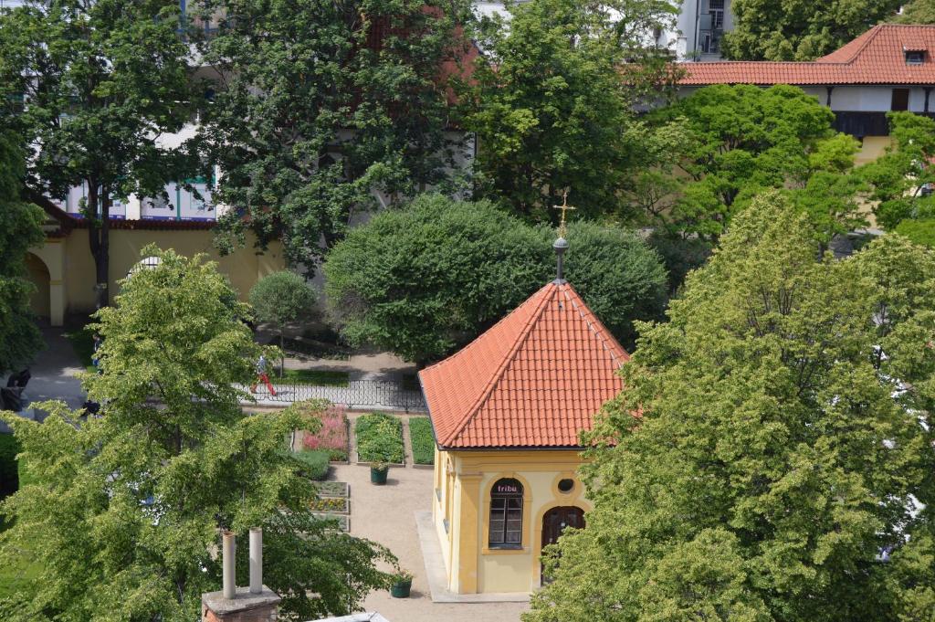 Zahrada ubytování Adria Hotel Prague