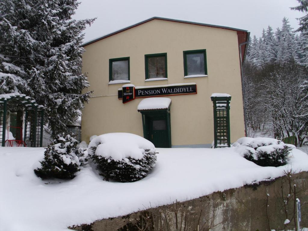 Pension Waldidyll v zimě