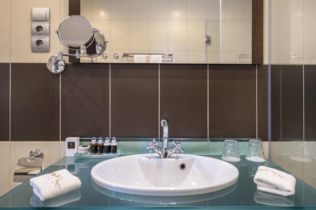 Koupelna v ubytování Erla Villa Boutique Hotel