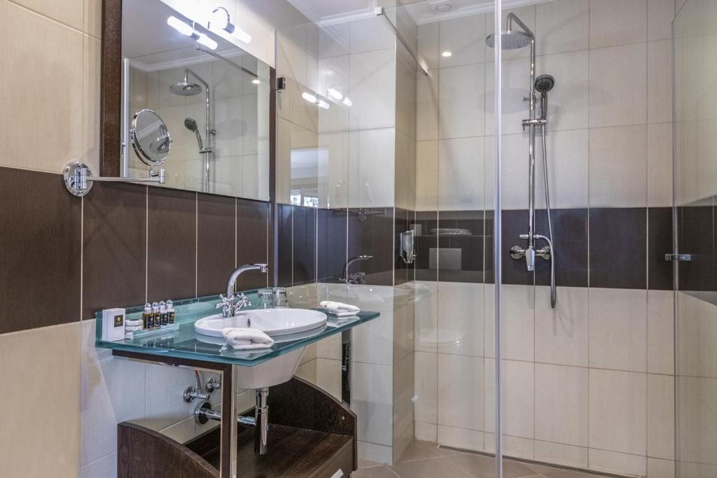 Koupelna v ubytování Erla Villa Boutique Hotel