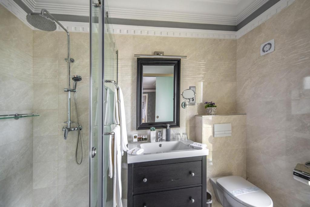 Koupelna v ubytování Erla Villa Boutique Hotel