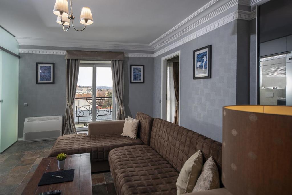 Posezení v ubytování Erla Villa Boutique Hotel
