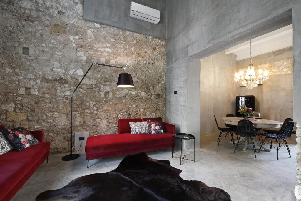 Posezení v ubytování ISONZO SUITES