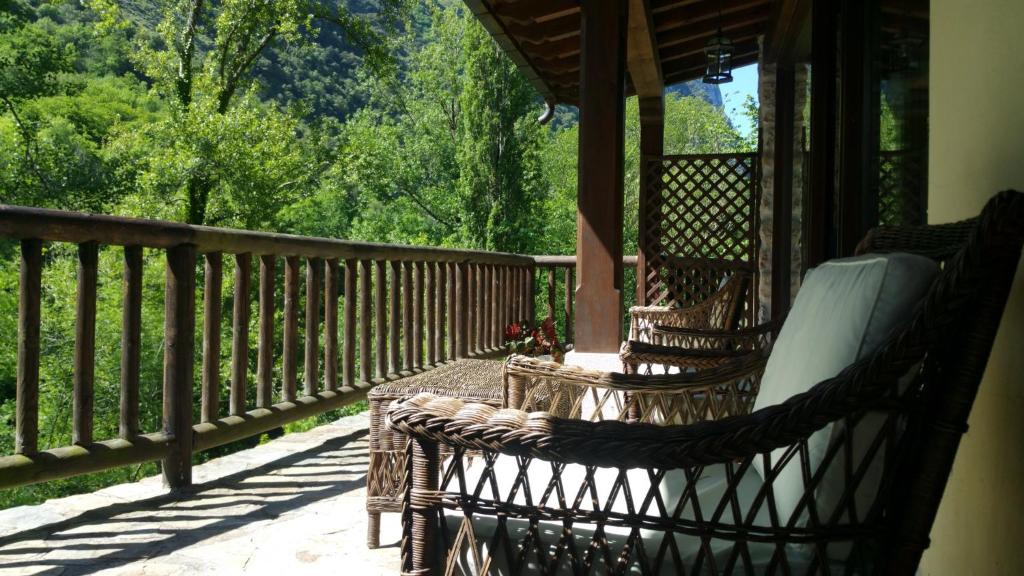 Balkón nebo terasa v ubytování LAS VILLAS DEL PONTON