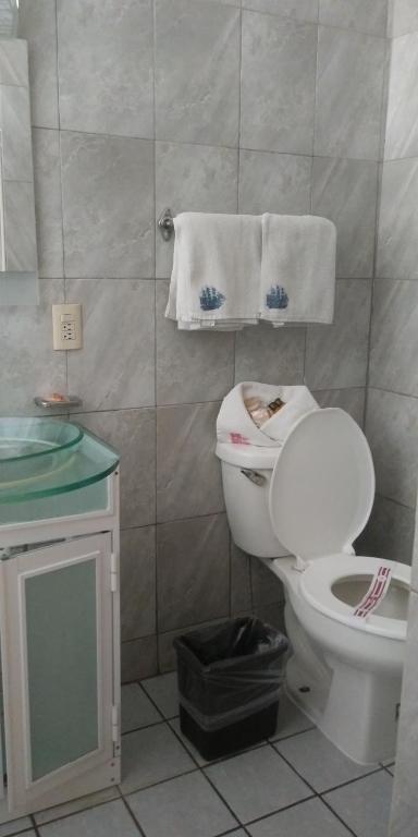 Koupelna v ubytování Hotel Colon Express