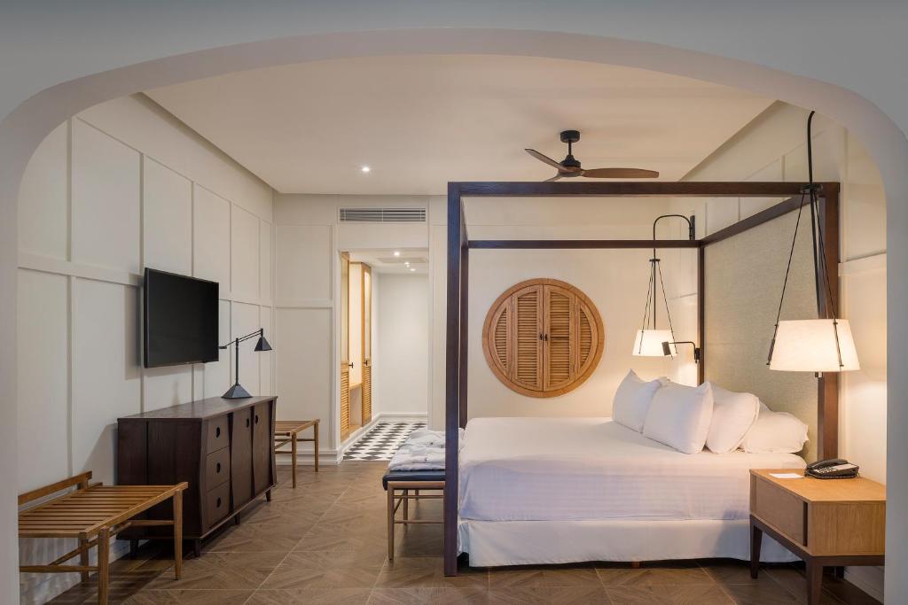 Postel nebo postele na pokoji v ubytování Ocean el Faro Resort - All Inclusive