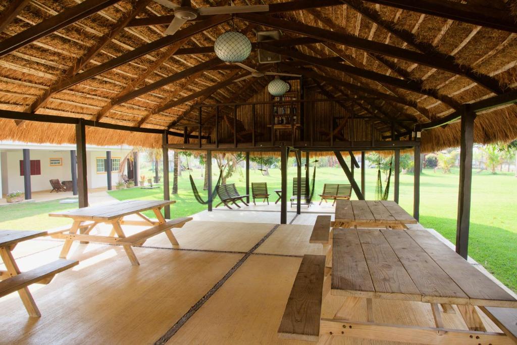 Restaurace v ubytování Puerto Lobos Dive camp