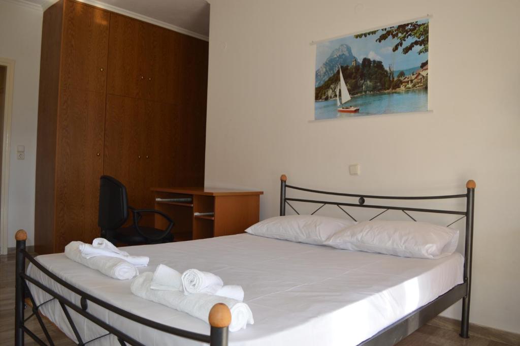Postel nebo postele na pokoji v ubytování Sea View apartment
