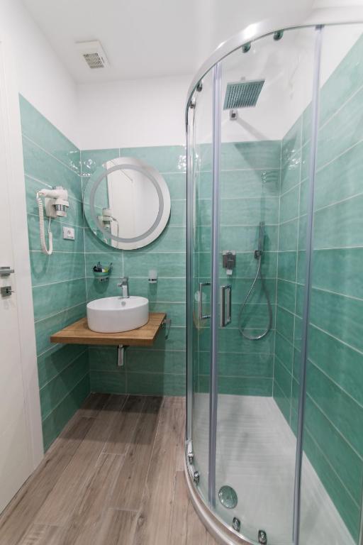 Koupelna v ubytování Demithos Rooms
