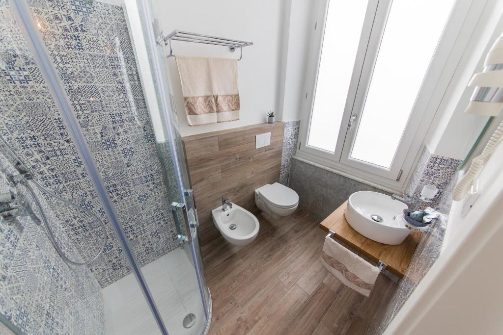 Koupelna v ubytování Demithos Rooms