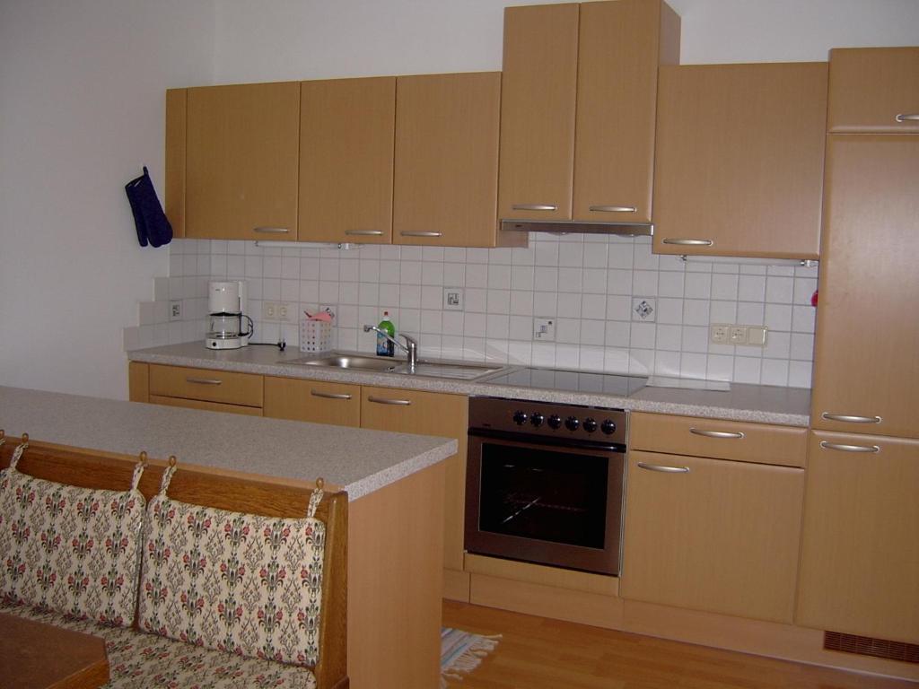 Kuchyň nebo kuchyňský kout v ubytování Villa Daheim Semmering
