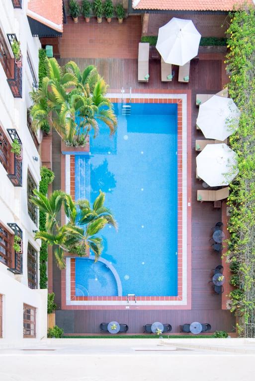 Bazén v ubytování Steung Siemreap Hotel nebo v jeho okolí