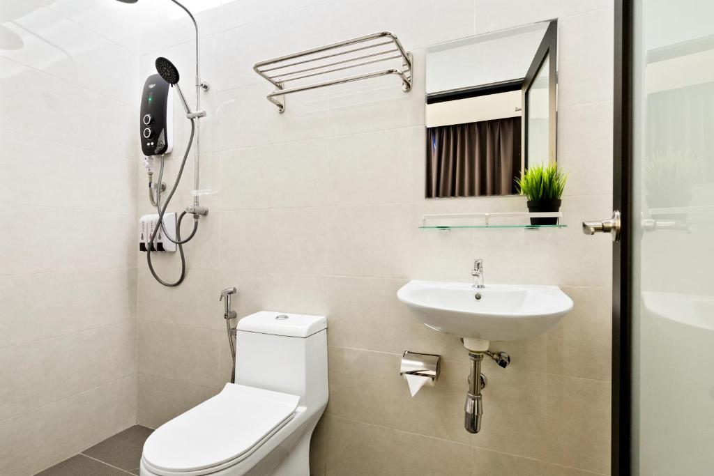 Koupelna v ubytování Rica Hotel Usj