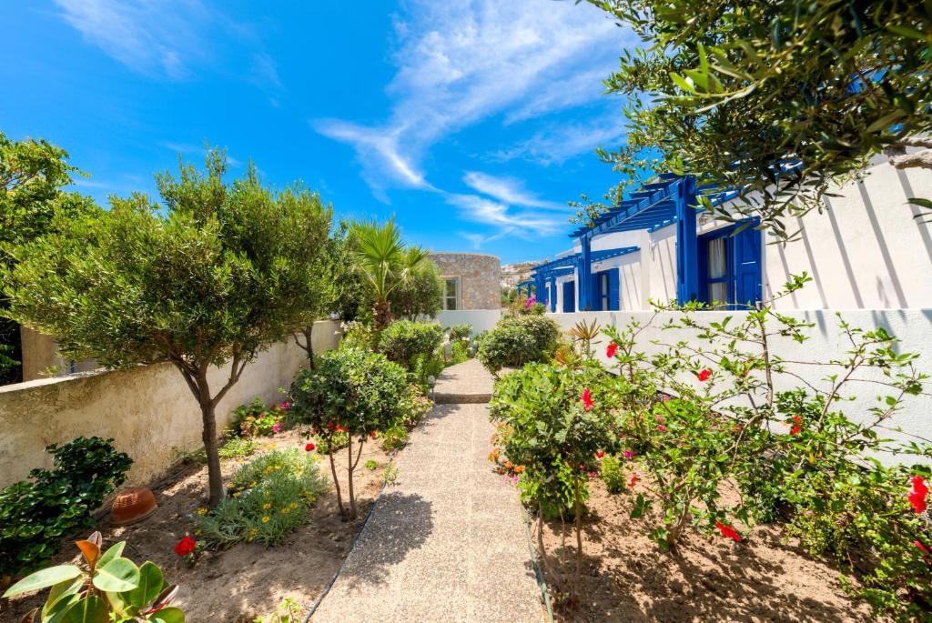 Zahrada ubytování Hotel Mathios