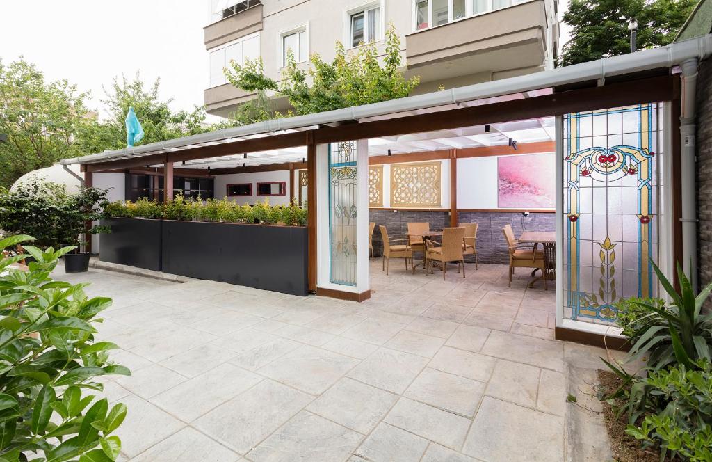 Budova, kde se aparthotel nachází