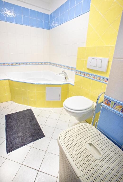 Koupelna v ubytování Apartman Hugo