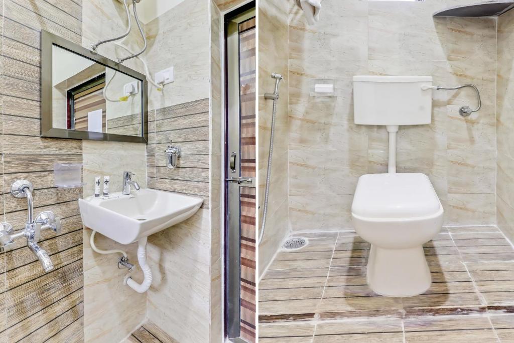 Koupelna v ubytování Redstone House by Oxystays Hospitality
