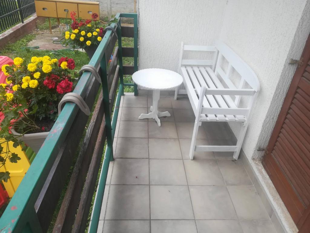 Balkón nebo terasa v ubytování Apartmani Marin