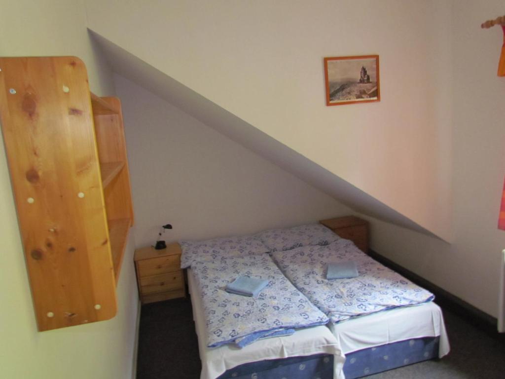 Postel nebo postele na pokoji v ubytování Chata Betyna