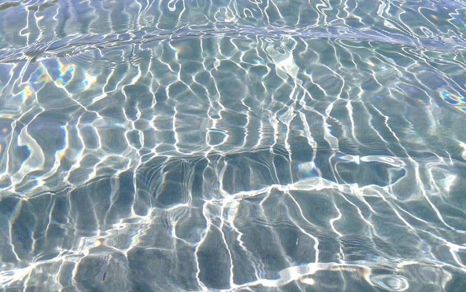 a close up of the water in a pool at La Ozza B&B in Otranto
