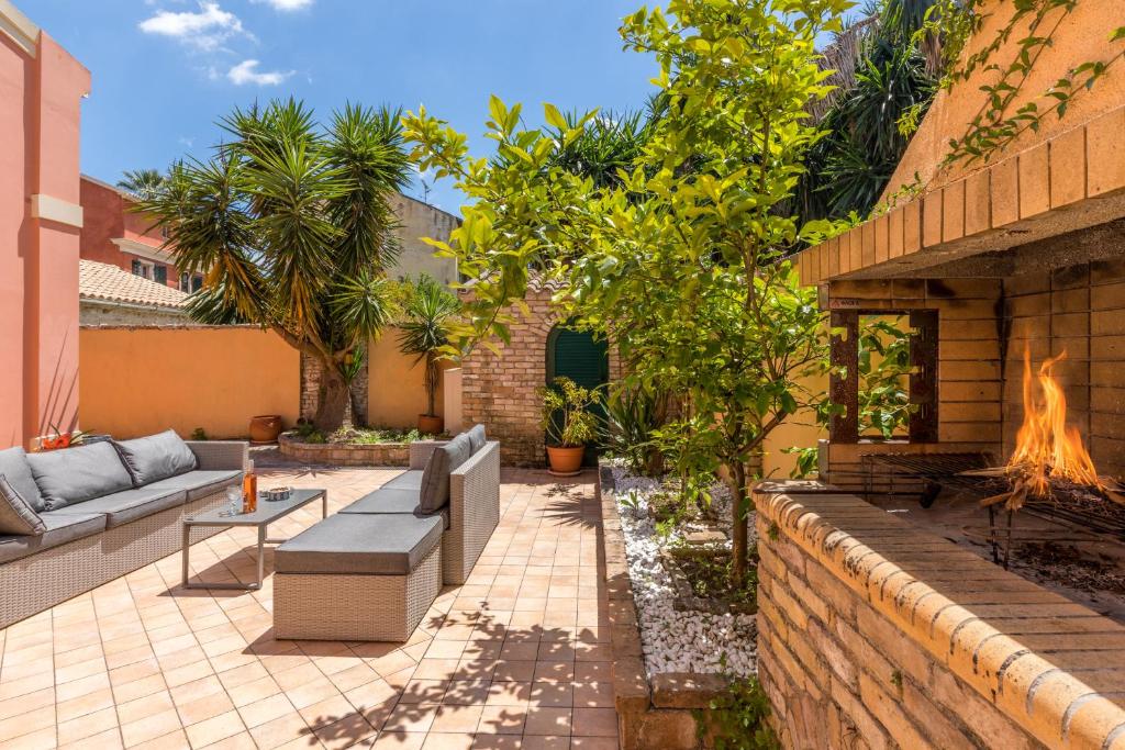 O zonă de relaxare la Moraitis Mansion