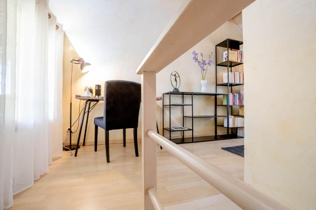 Knihovna v bed and breakfast