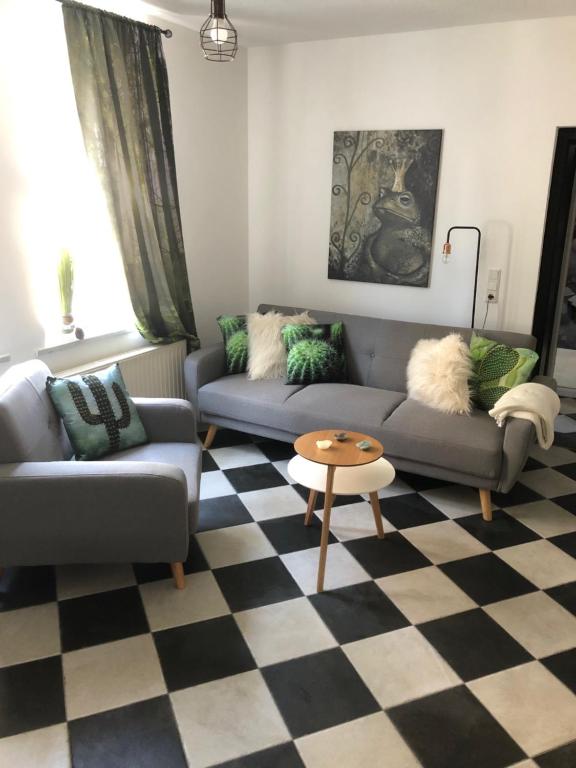 Posezení v ubytování Designpension Traumschloss Hotel Garni