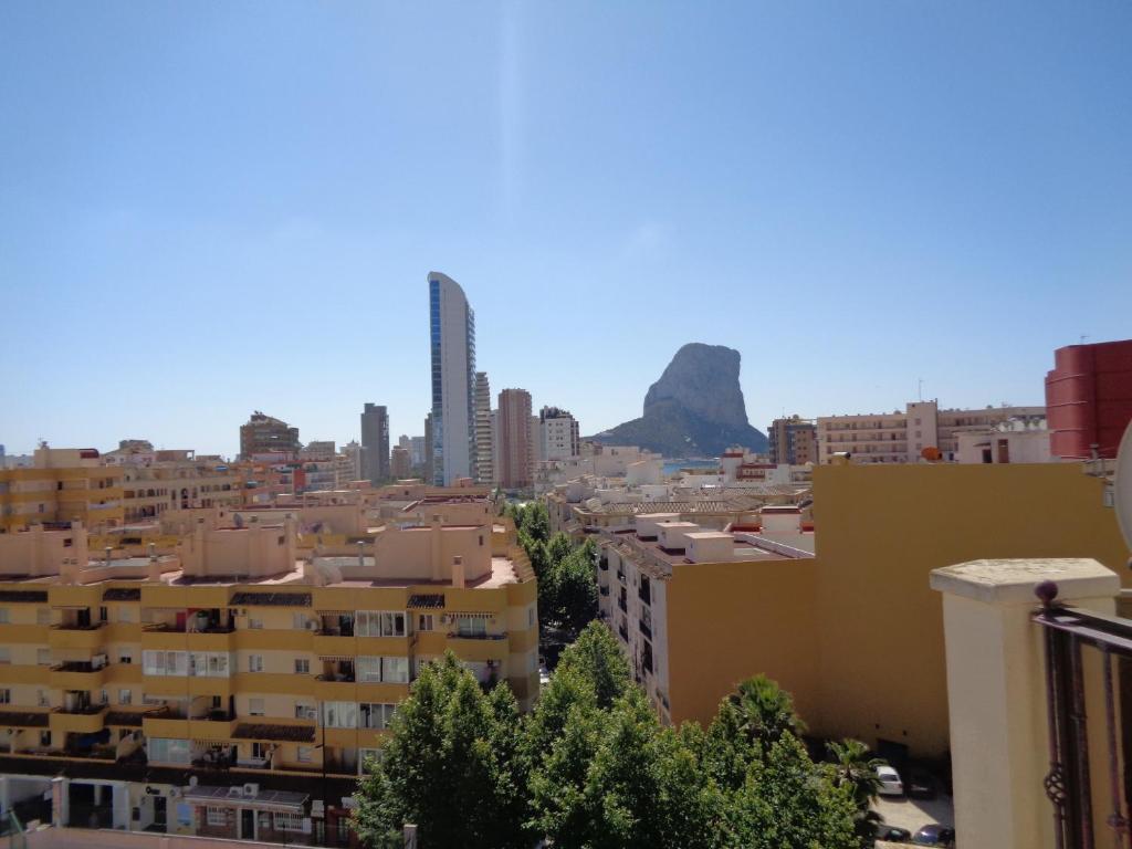 Udsigt til Calpe eller udsigt til byen taget fra lejligheden