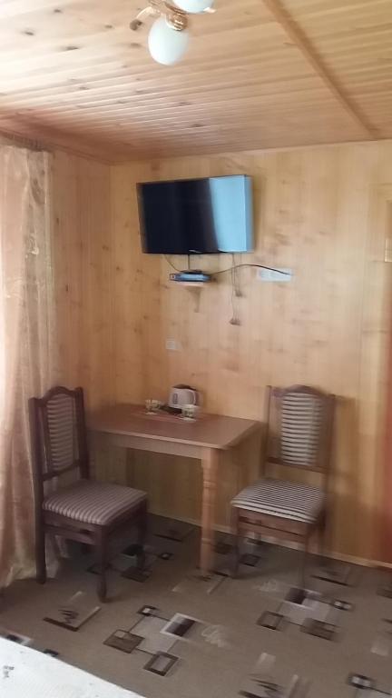 TV a/nebo společenská místnost v ubytování raduga karpat