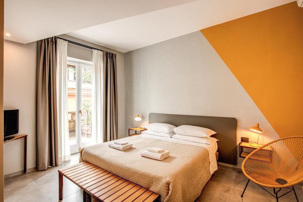 Postel nebo postele na pokoji v ubytování Hotel King