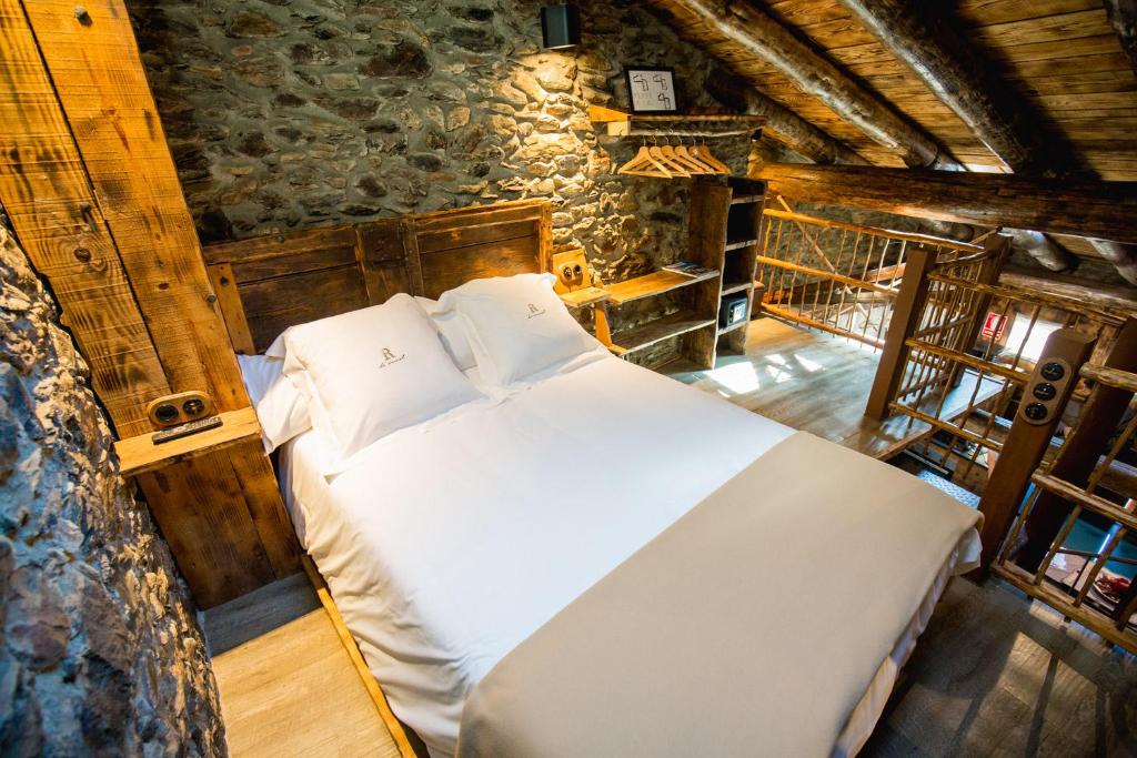 Postel nebo postele na pokoji v ubytování R de rural - Casa Mariola