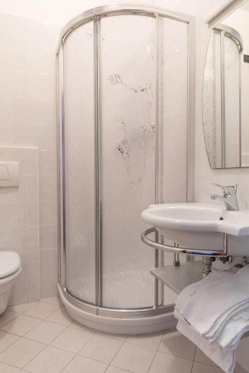 Koupelna v ubytování Hotel Sabrina