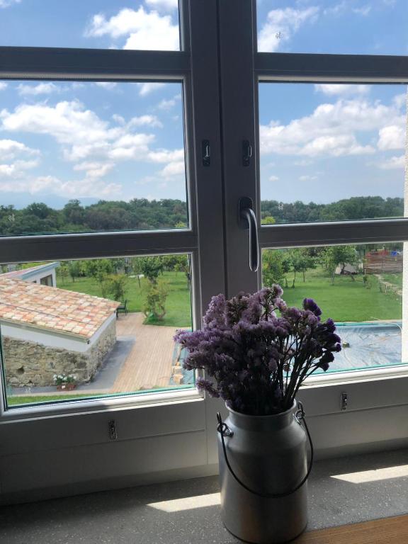 Casa Agricola Scorziello - Habitación Triple Con Vistas A La Piscina