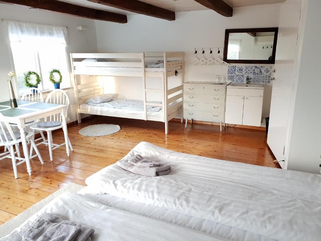 Postel nebo postele na pokoji v ubytování Landet Bed and Breakfast