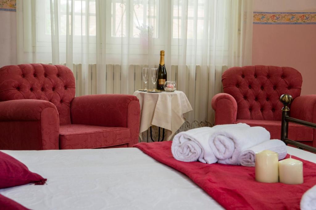 Łóżko lub łóżka w pokoju w obiekcie Casa vacanze Gioia