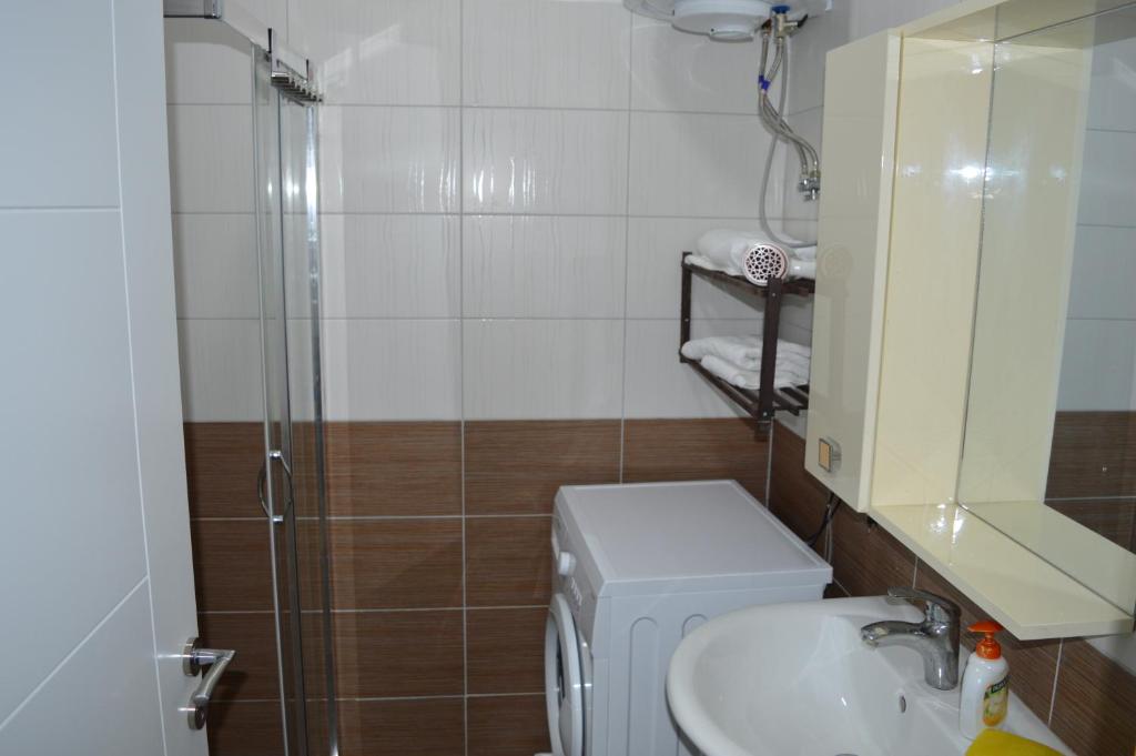 Koupelna v ubytování Apartment Bllaca