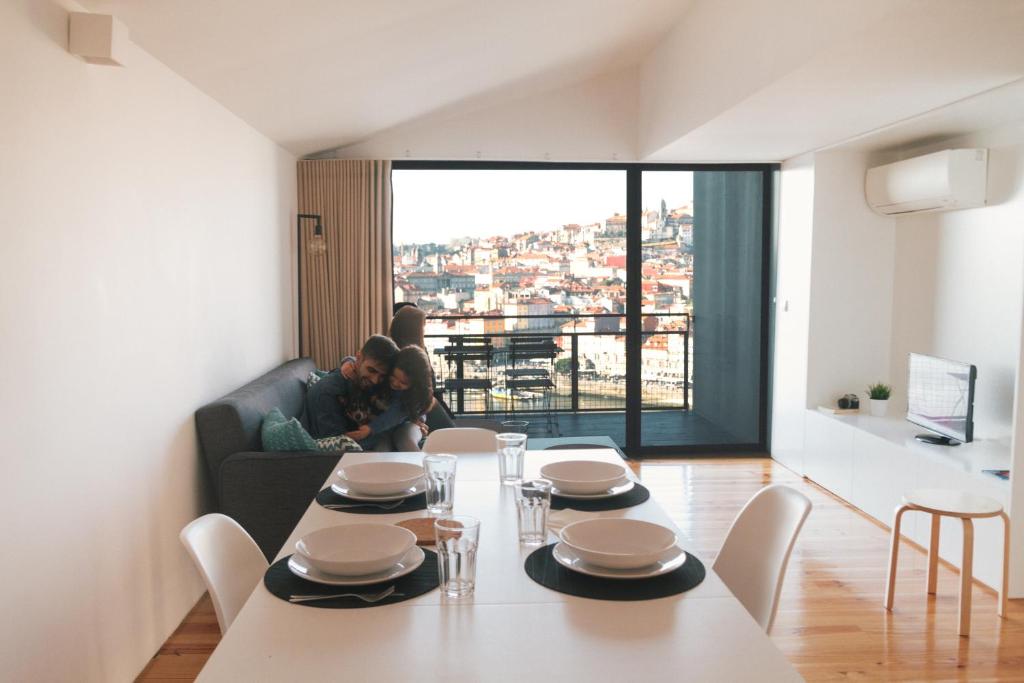 Posezení v ubytování Oh! Porto Apartments