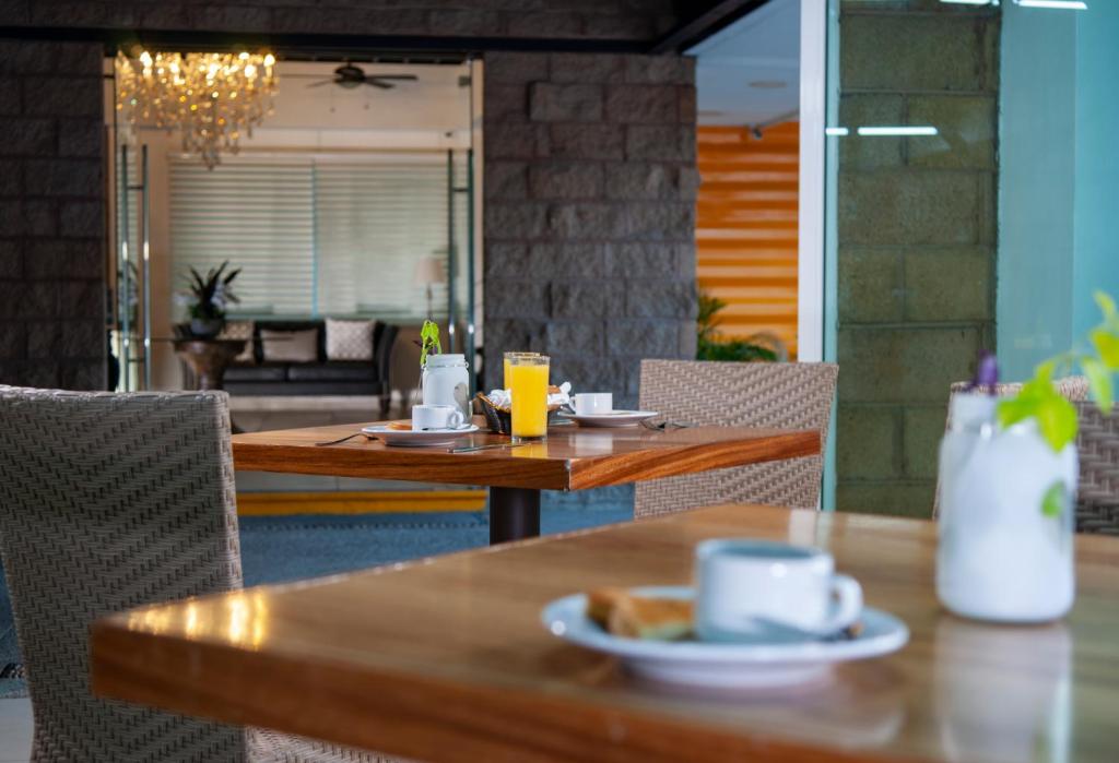 Posezení v ubytování Container Inn Hotel Aeropuerto