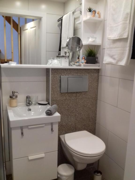 Kúpeľňa v ubytovaní Ferienwohnung Wiesmühlstrasse