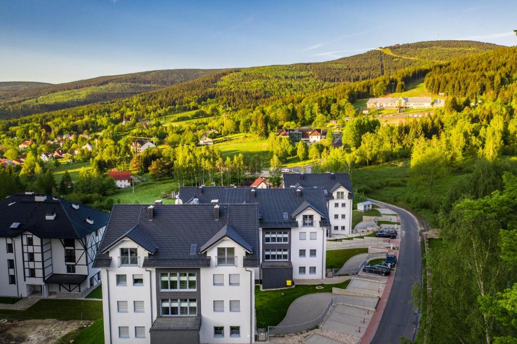 Výhľad na hory alebo výhľad na hory priamo z apartmánu