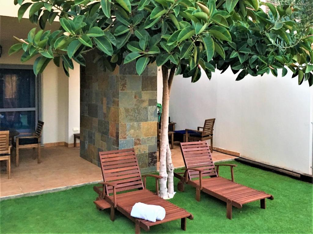 Zahrada ubytování oasis del toyo golf&beach private garden wifi
