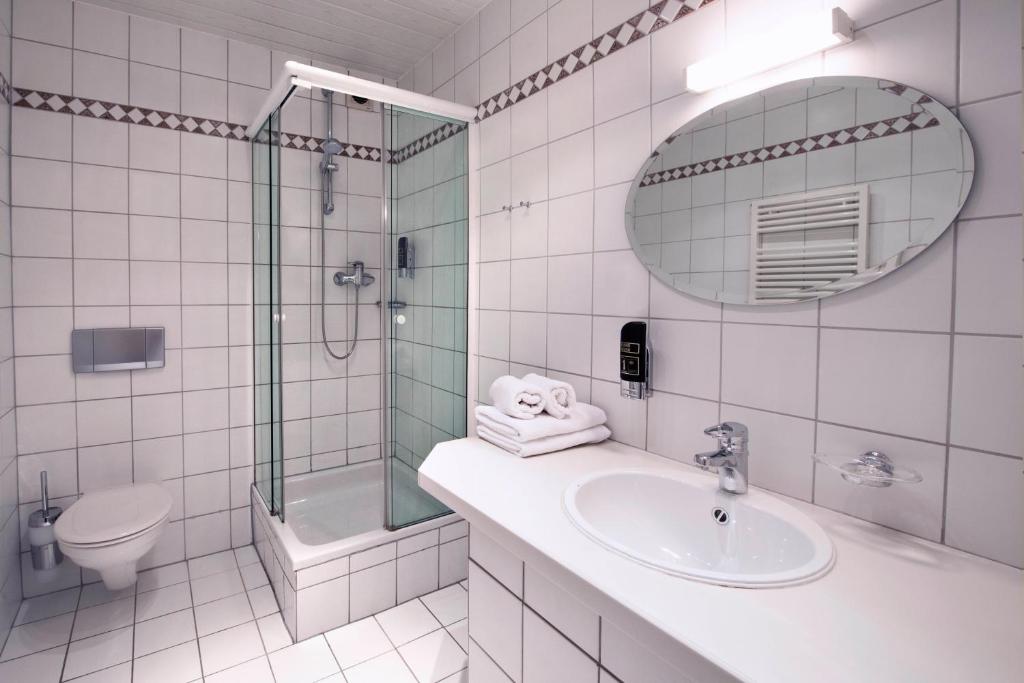 Koupelna v ubytování Best Western Hotel Brunnenhof
