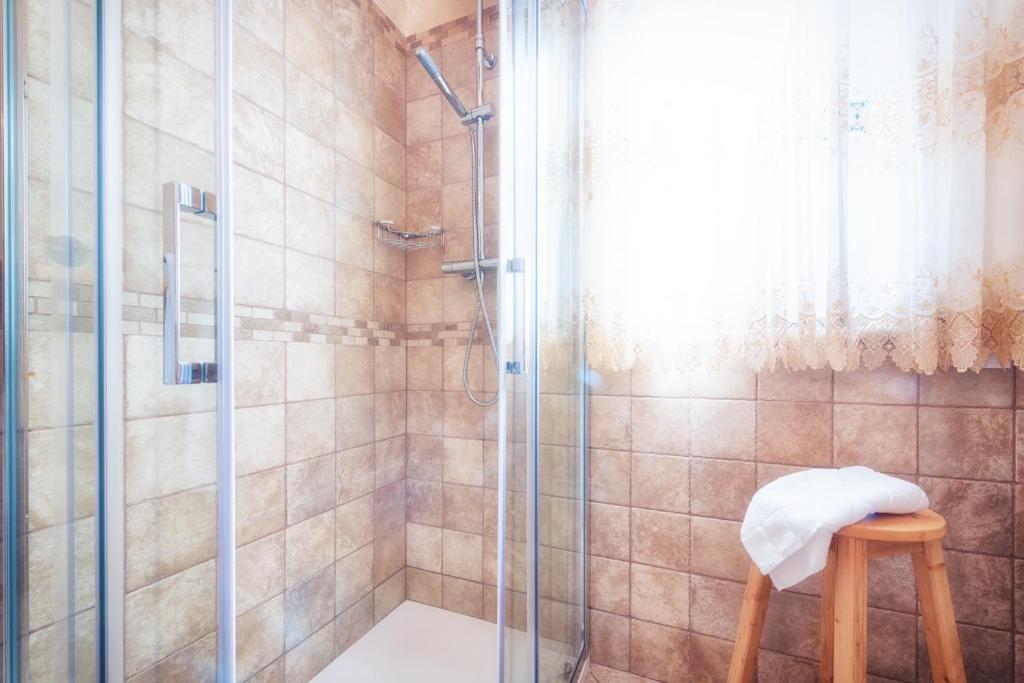 Koupelna v ubytování B&B Li Tarici