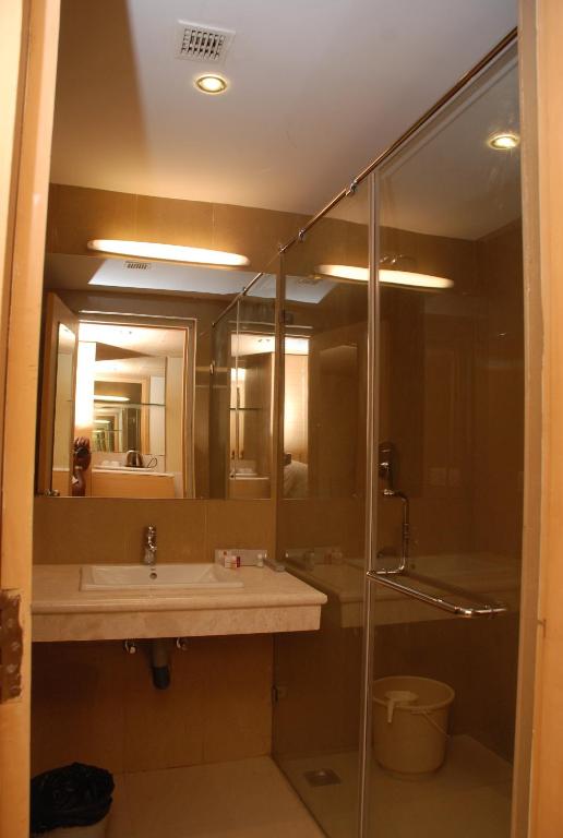 Koupelna v ubytování PLA Krishna Inn