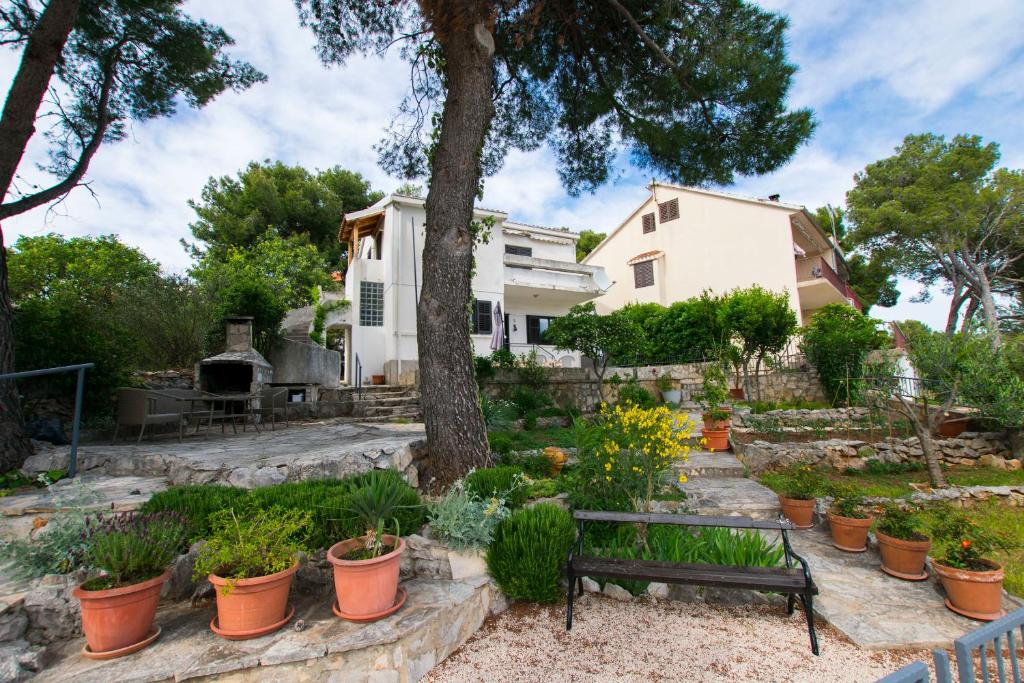 Zahrada ubytování Apartment Roje