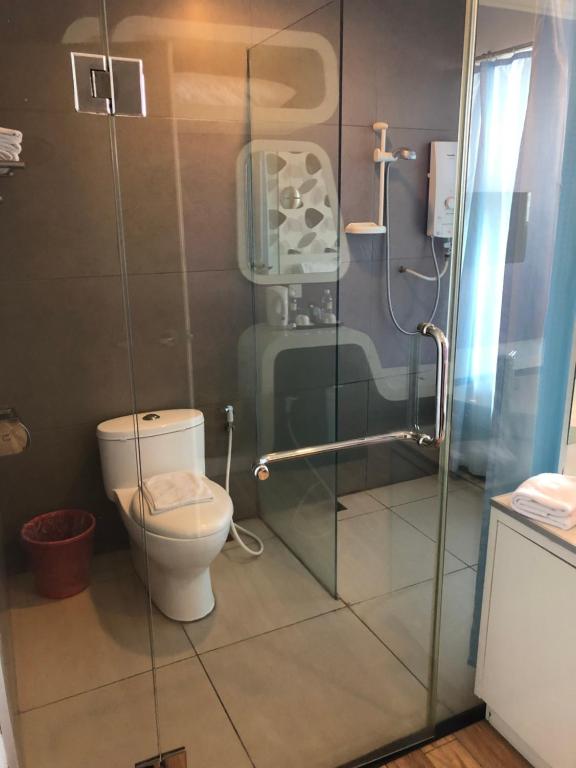 Koupelna v ubytování King Park Hotel Tawau