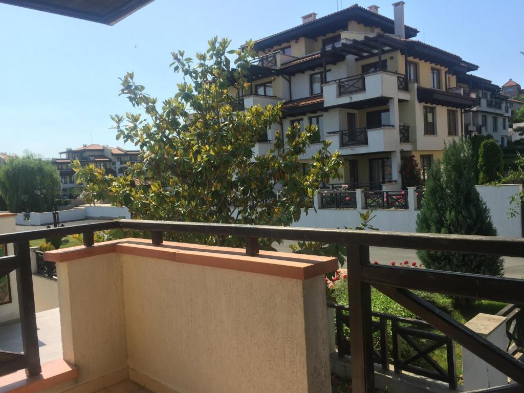 A balcony or terrace at Apartment on the sea at St Nikolas Complex-Elena