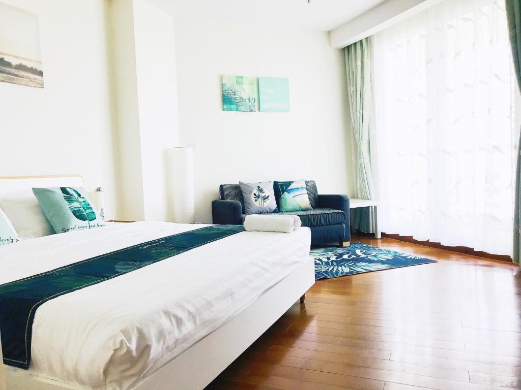 Postel nebo postele na pokoji v ubytování Pattaya Private Beach Luxury Home