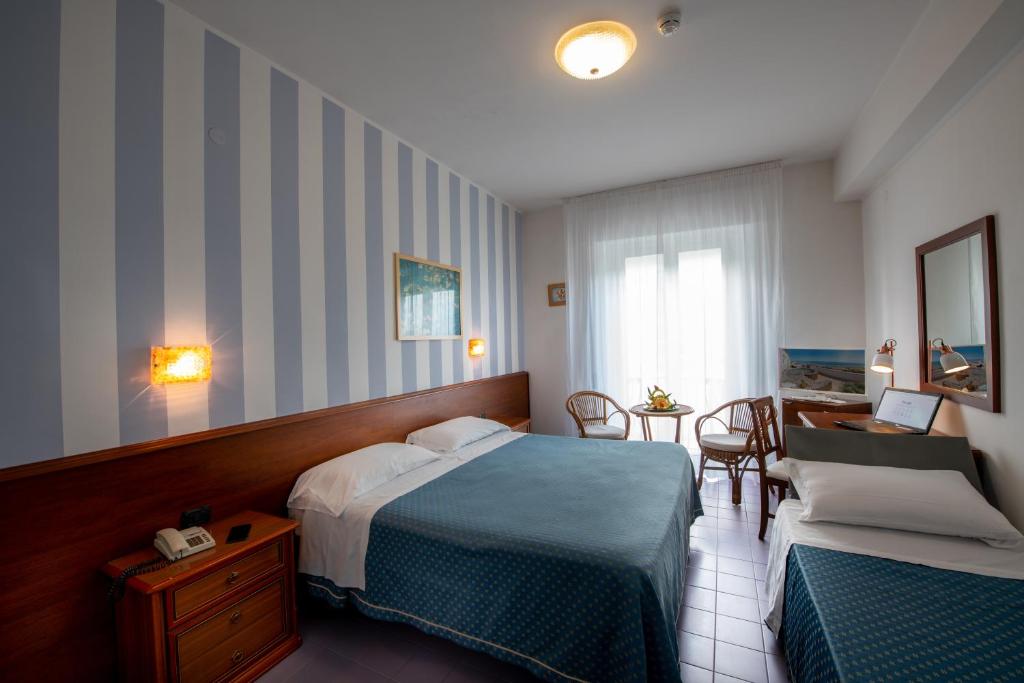 Łóżko lub łóżka w pokoju w obiekcie Grand Hotel Excelsior